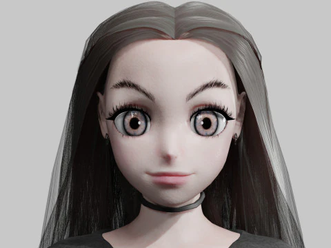 Sweet cute Girl V34119 3D Model