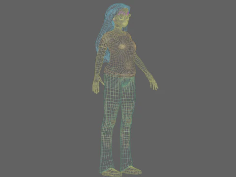 Sweet cute Girl V34119 3D Model