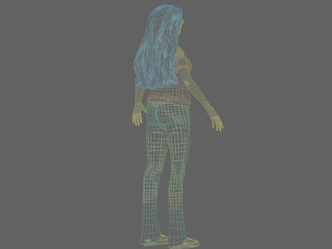 Sweet cute Girl V34119 3D Model