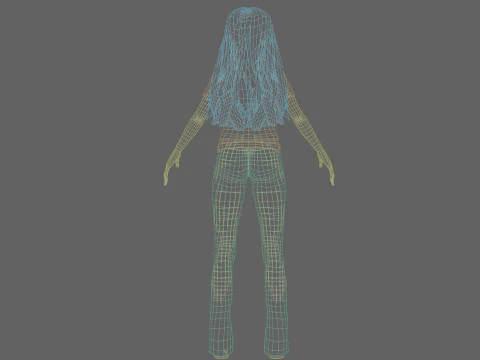 Sweet cute Girl V34119 3D Model