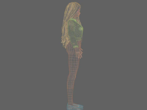 Young cute Girl V38332 3D Model