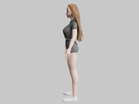 Basic Beautiful woman V31181 3D Model