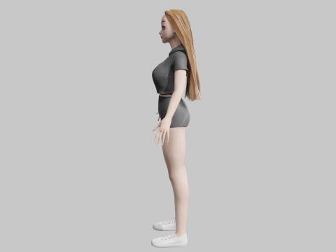 Basic Beautiful woman V31181 3D Model