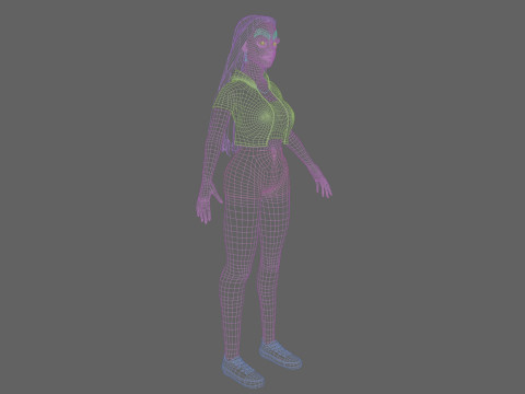 Basic Beautiful woman V31181 3D Model