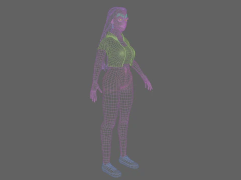 Basic Beautiful woman V31181 3D Model