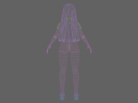 Basic Beautiful woman V31181 3D Model