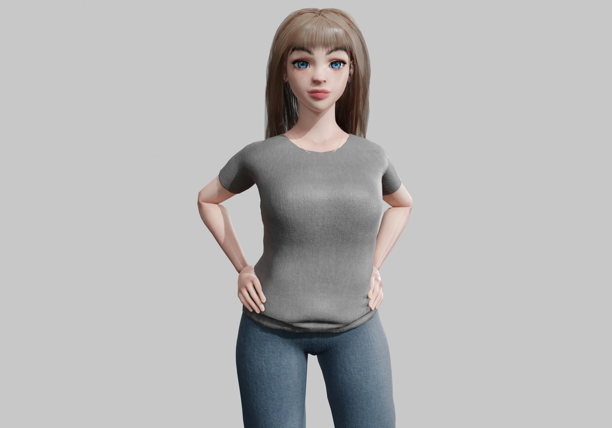 Basic classic woman V31389 3D Model .c4d .max .obj .3ds .fbx .stl .blend