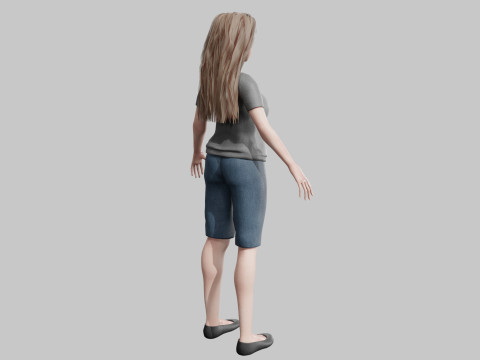 Basic classic woman V31389 3D-Modell