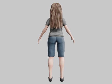 Basic classic woman V31389 3D-Modell