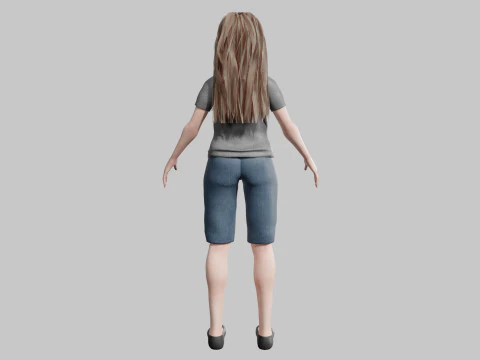 Basic classic woman V31389 3D Model