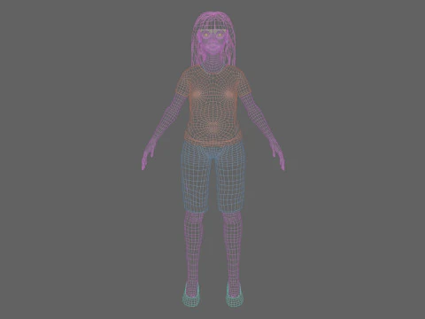 Basic classic woman V31389 3D Model