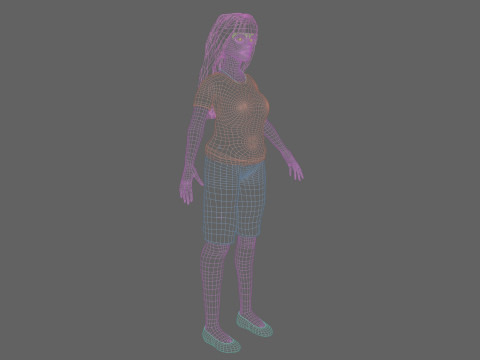 Basic classic woman V31389 3D-Modell