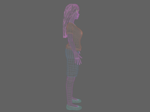 Basic classic woman V31389 3D-Modell