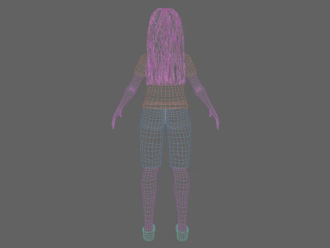 Basic classic woman V31389 3D Model
