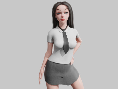 Basic cool woman V31631 Modèle 3D