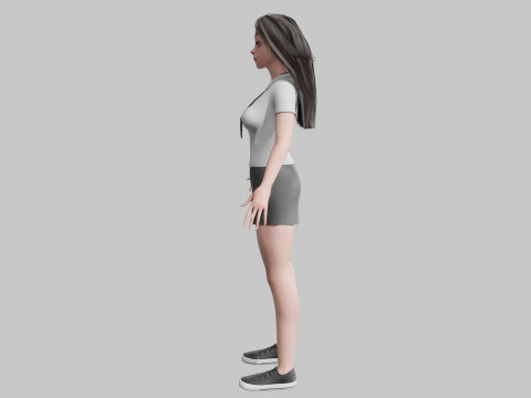 Basic cool woman V31631 3D Модель