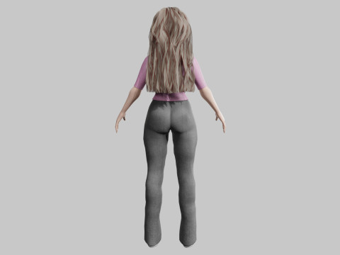 Basic cute Woman V36034 3D मॉडल