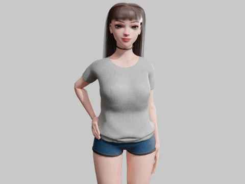Basic Pretty Woman V30501 3D Model