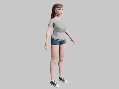 Basic Pretty Woman V30501 3D Model