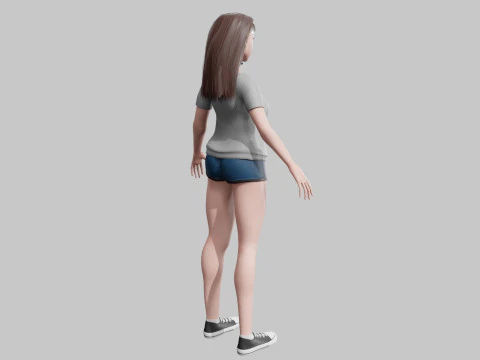Basic Pretty Woman V30501 3D Model