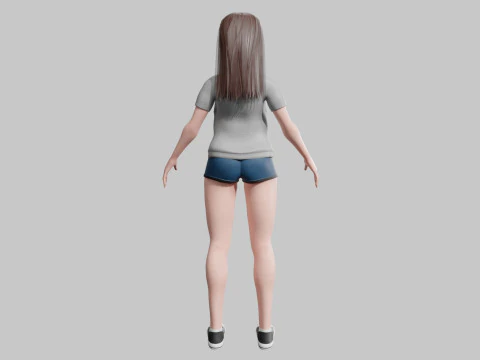Basic Pretty Woman V30501 3D Model