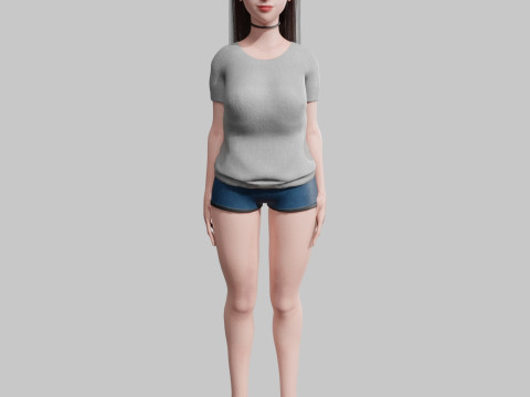 Basic Pretty Woman V30501 3D 模型