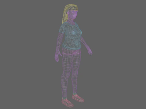 Basic Pretty Woman V30501 3D Model