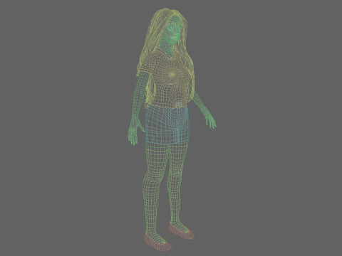 Basic sweet Woman V37674 3D Model