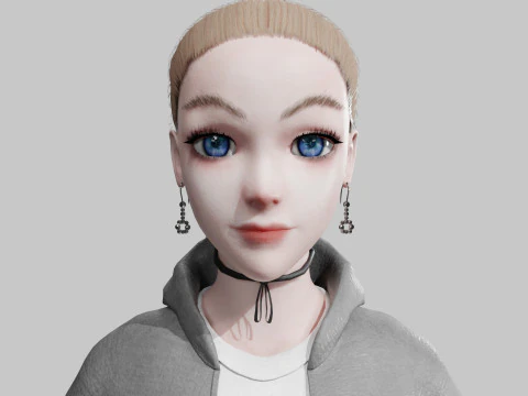 Beautiful Basic Woman V24597 3D Model