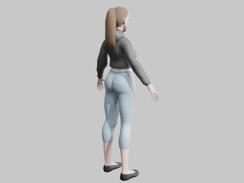 Beautiful Basic Woman V24597 3D-Modell