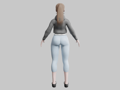 Beautiful Basic Woman V24597 3D-Modell