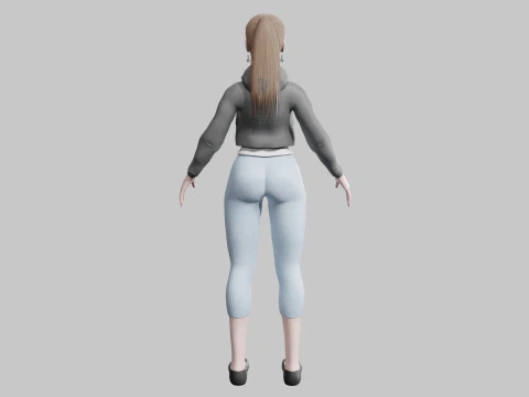 Beautiful Basic Woman V24597 3D Model