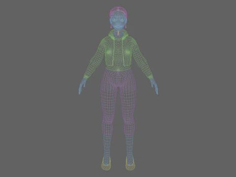 Beautiful Basic Woman V24597 3D Model