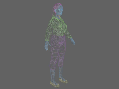 Beautiful Basic Woman V24597 3D Model