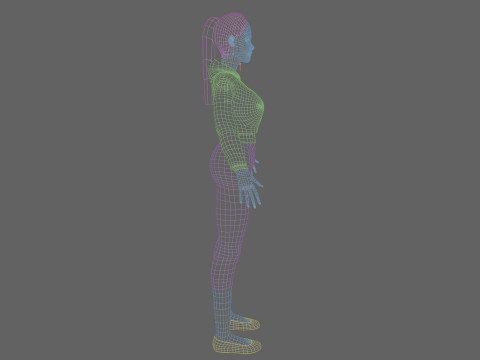 Beautiful Basic Woman V24597 3D-Modell