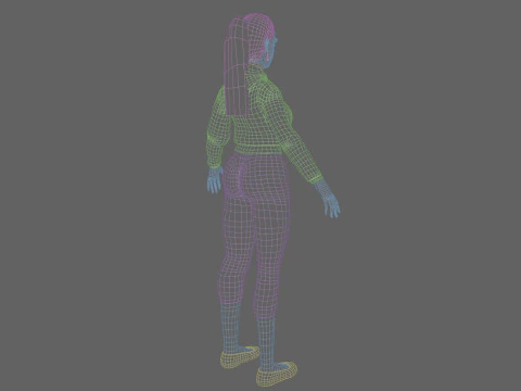Beautiful Basic Woman V24597 3D Model