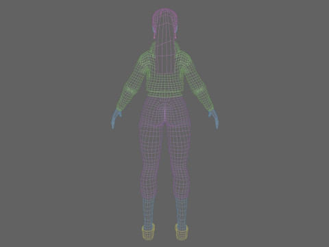 Beautiful Basic Woman V24597 3D-Modell