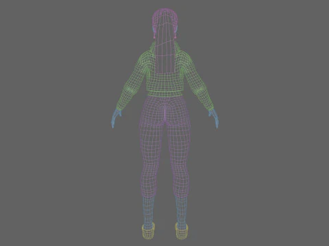 Beautiful Basic Woman V24597 3D Model