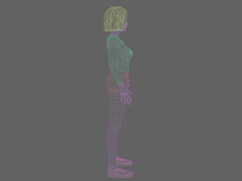 Beautiful black Woman V30620 3D Model