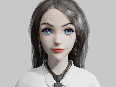 Beautiful Pretty Woman V34125 3D Model