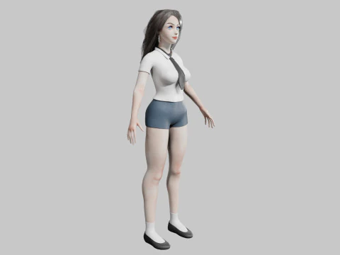 Beautiful Pretty Woman V34125 3D Model