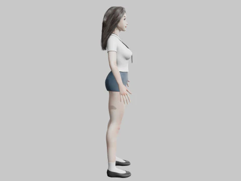 Beautiful Pretty Woman V34125 3D Model