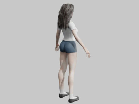 Beautiful Pretty Woman V34125 3D Model