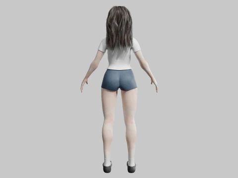 Beautiful Pretty Woman V34125 3D Model