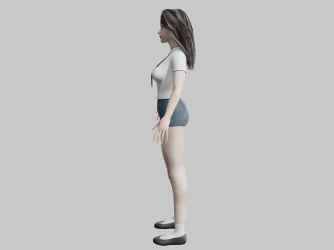 Beautiful Pretty Woman V34125 3D Model