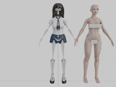 Beautiful Pretty Woman V34125 3D Model