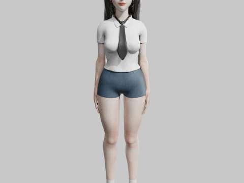 Beautiful Pretty Woman V34125 3D Model