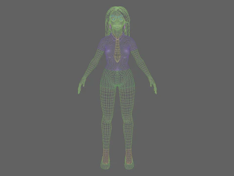 Beautiful Pretty Woman V34125 3D Model