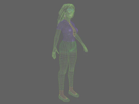 Beautiful Pretty Woman V34125 3D Model