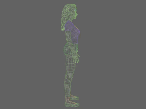 Beautiful Pretty Woman V34125 3D Model